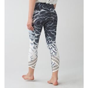 Lululemon women High Times Pant Pretty Plume Black Gray Angel Wing